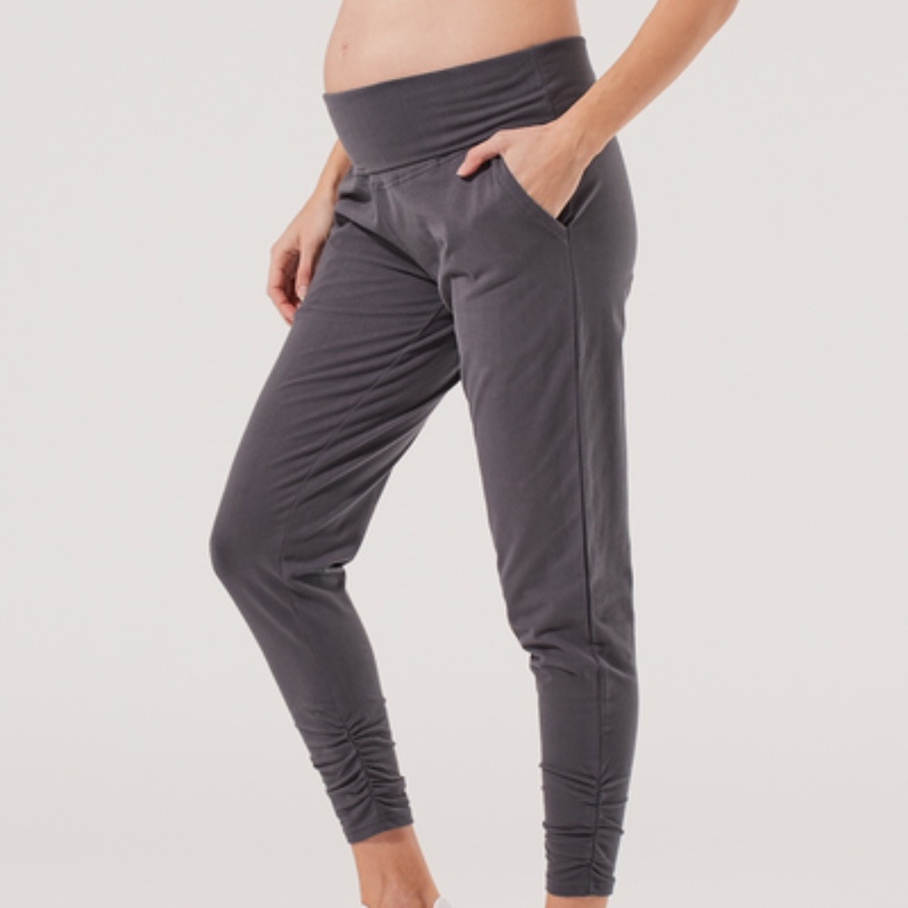 PACT Maternity Draped Jogger/Sweatpant - Small